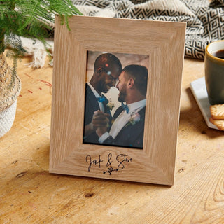 Personalised Wooden Wedding Photo Frame - Sunday's Daughter