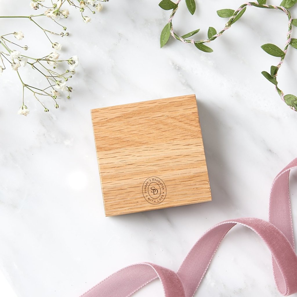 Personalised Wooden Wedding Ring Box