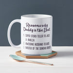 Reasons Why Daddy Is Best Father's Day Mug - Sunday's Daughter