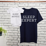Sleep Expert, Sleep Novice T Shirt And Babygrow Set - Sunday's Daughter