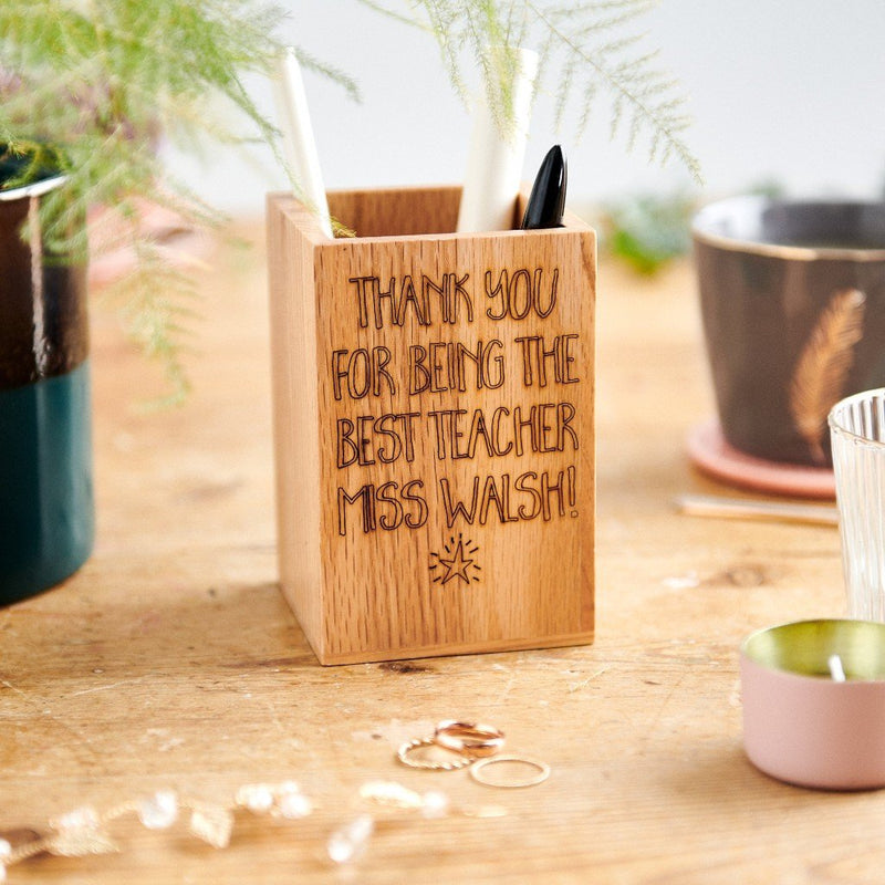 Thank You Teacher Gift Pen Pot - Sunday's Daughter