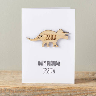 Triceratops Dinosaur Card - Sunday's Daughter