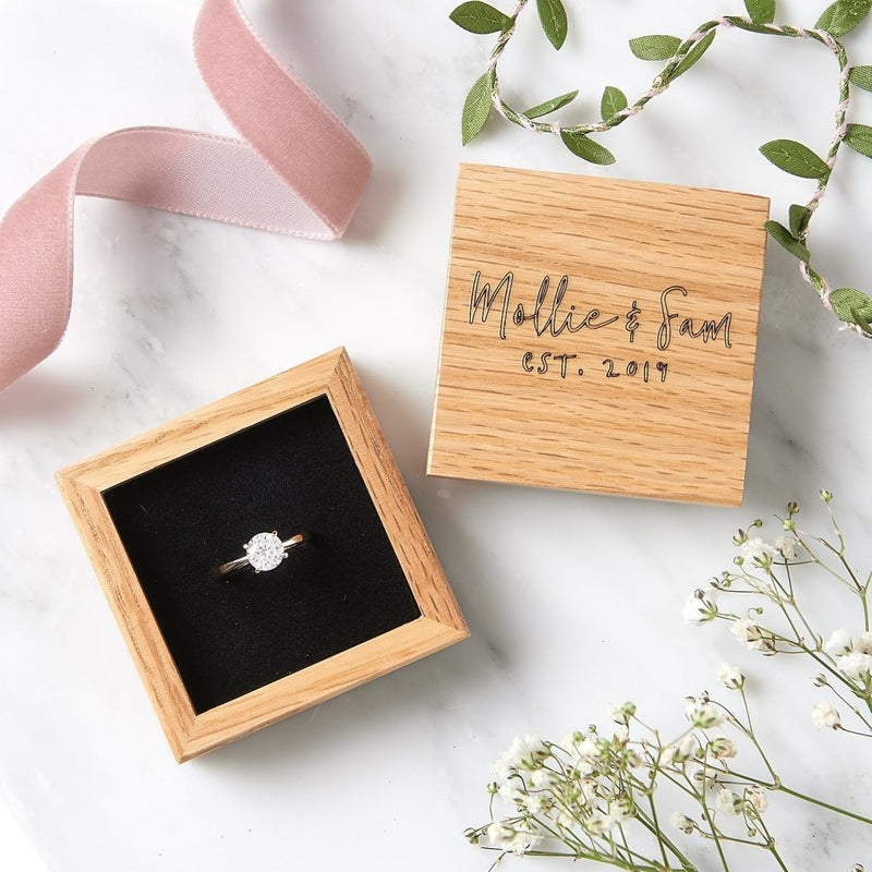 Wedding Wooden Ring Box - Sunday's Daughter