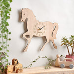 Wooden Horse Clock - Sunday's Daughter