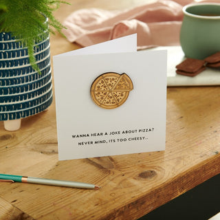 Wooden Keepsake Pizza Card - Sunday's Daughter